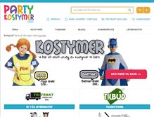 Tablet Screenshot of partykostymer.com